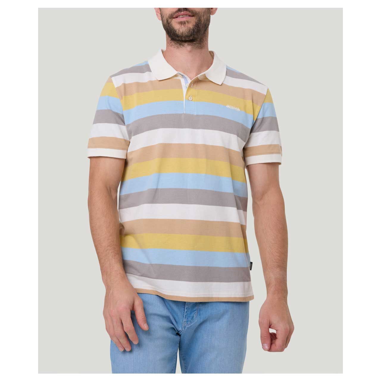 Pioneer Herren Poloshirt ivory striped