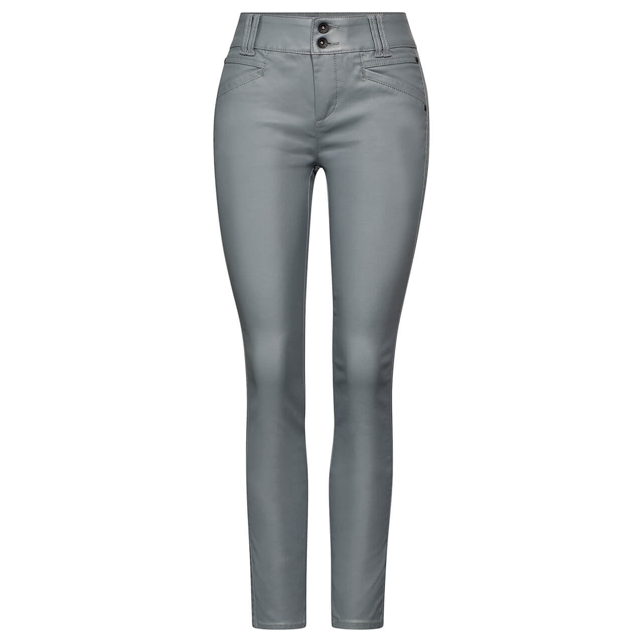 Street One York Hose sagewood grey coated