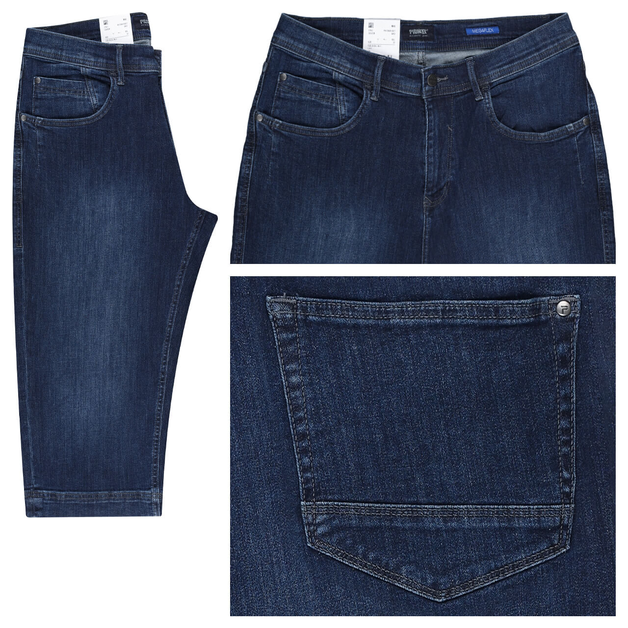 Pioneer Bill 3/4 Jeans Megaflex dark blue used