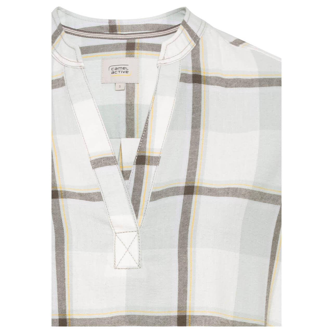 Camel active Damen Langarm Bluse peppermint checked