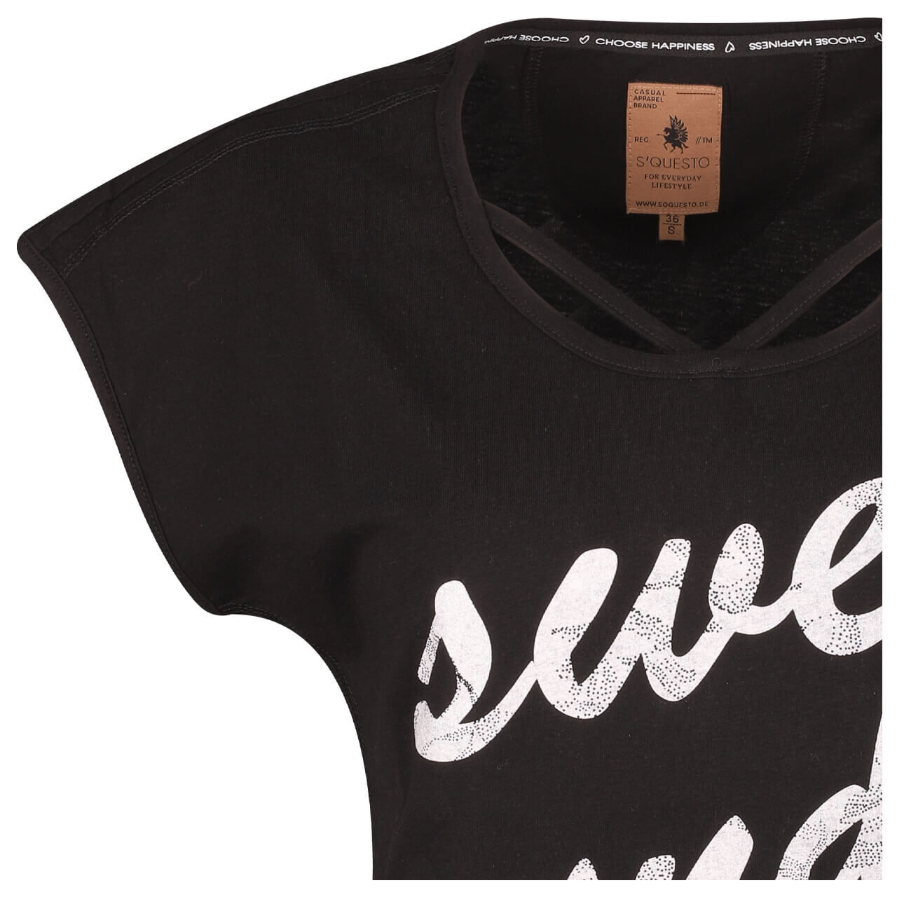 Soquesto Damen T-Shirt sweet black
