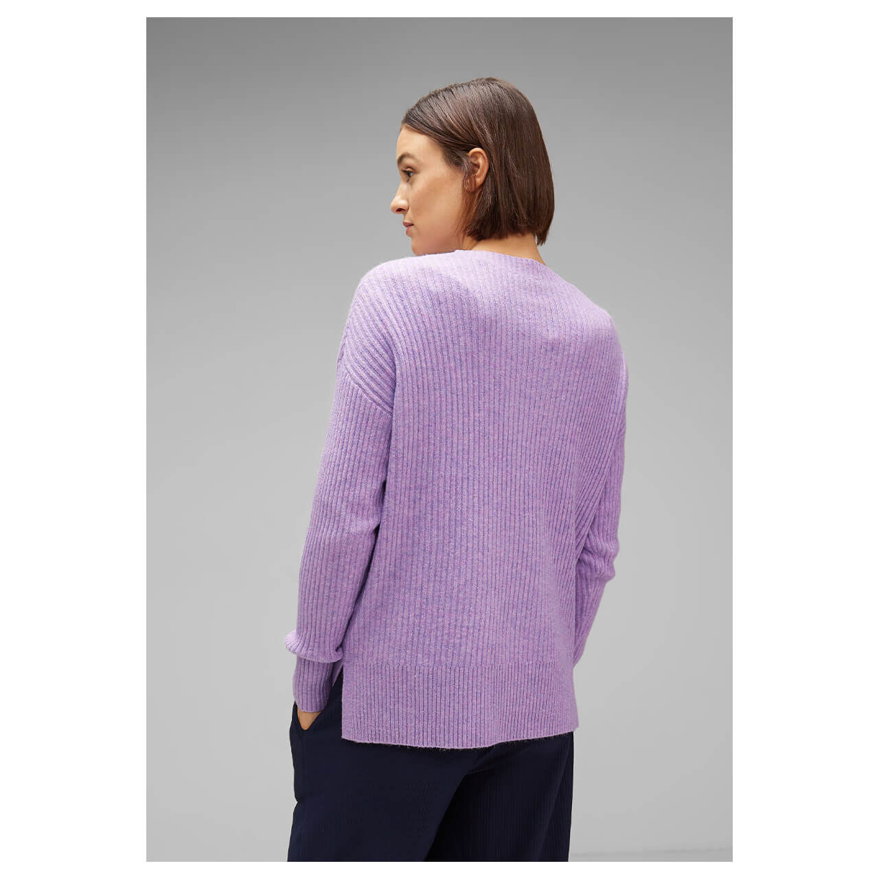 Street One Pullover Round neck soft pure lilac