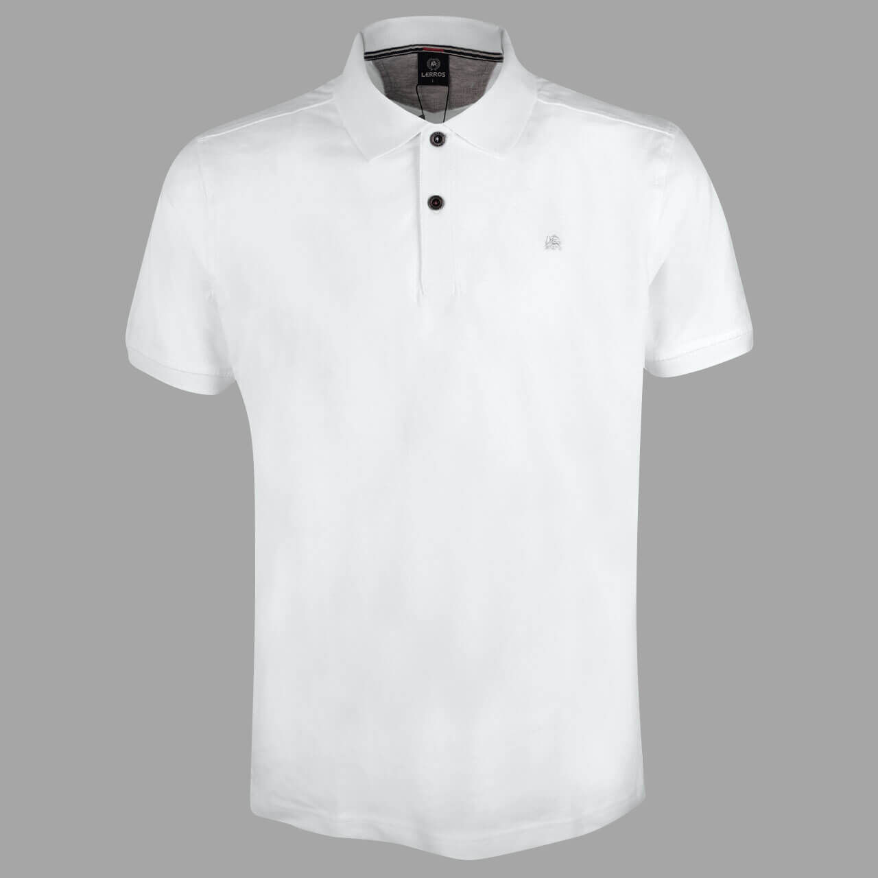 lerros-poloshirt-white-100-vorneKonWFPJrbXzav Lerros Herren Poloshirt weiß