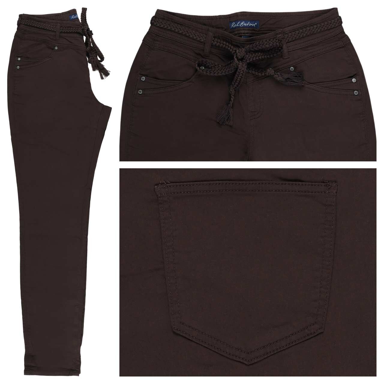 Red Button Tessy Jogpants Baumwollhose espresso color