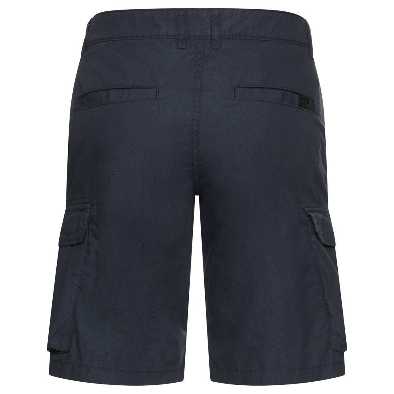 Herren Cargo Chino Baumwoll Bermuda Houston von Camel active in Dunkelblau mit Print, Rückansicht
