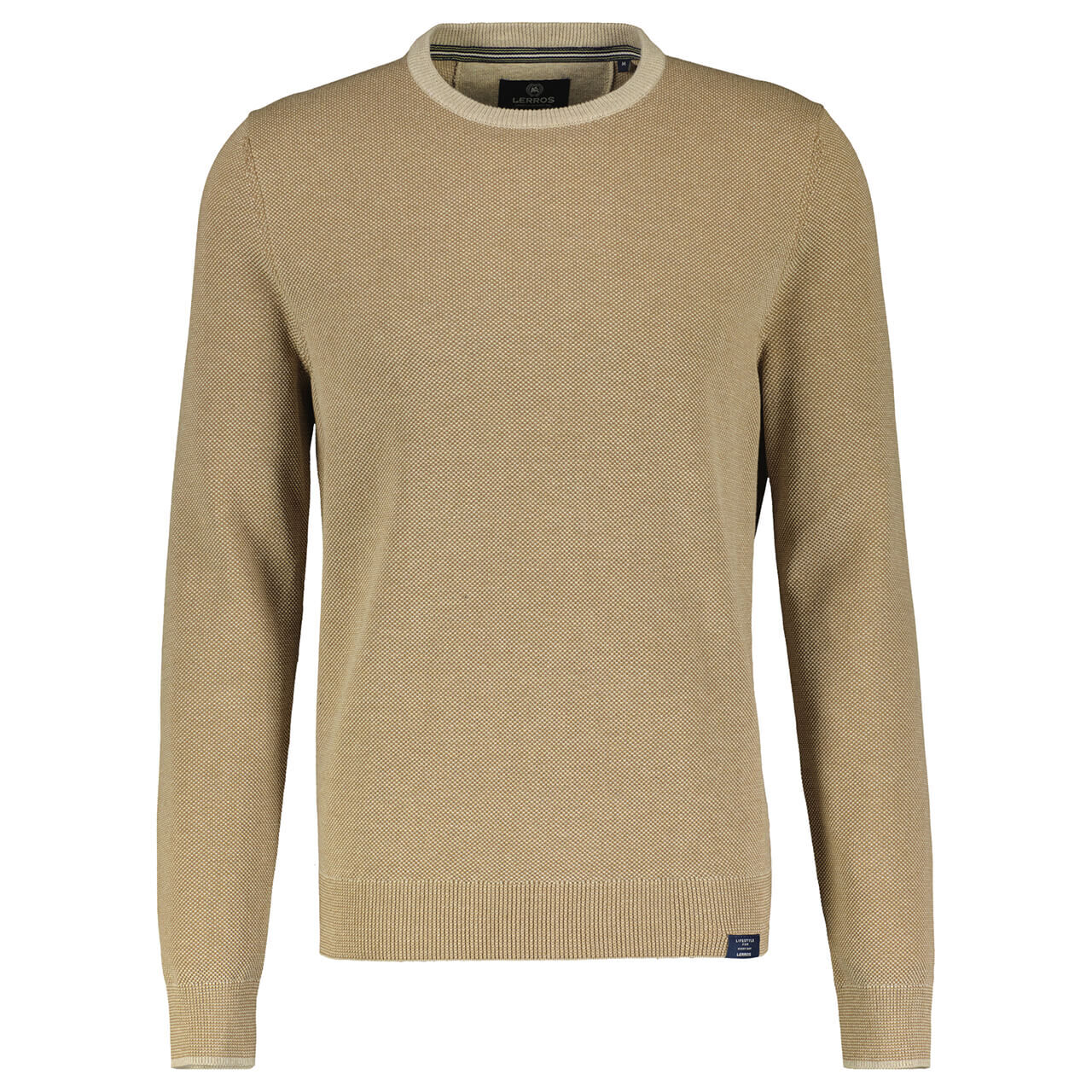 Lerros Herren Pullover light tender beige melange 