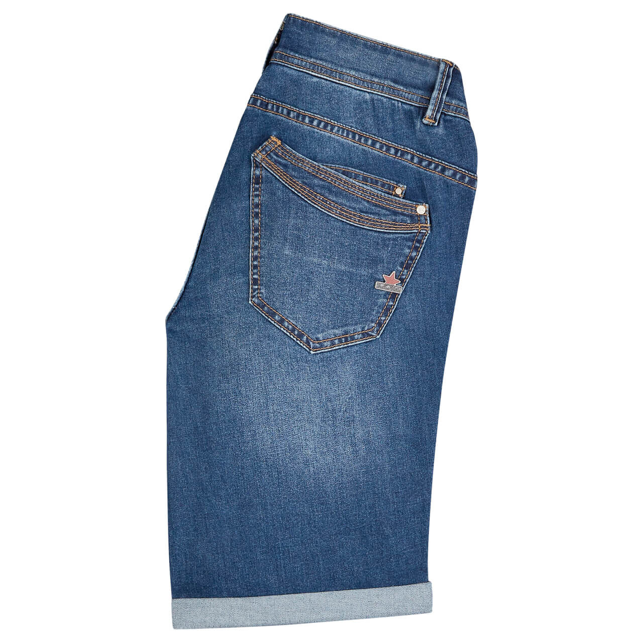 Buena Vista Malibu-Short Stretch Denim Jeans mid stone