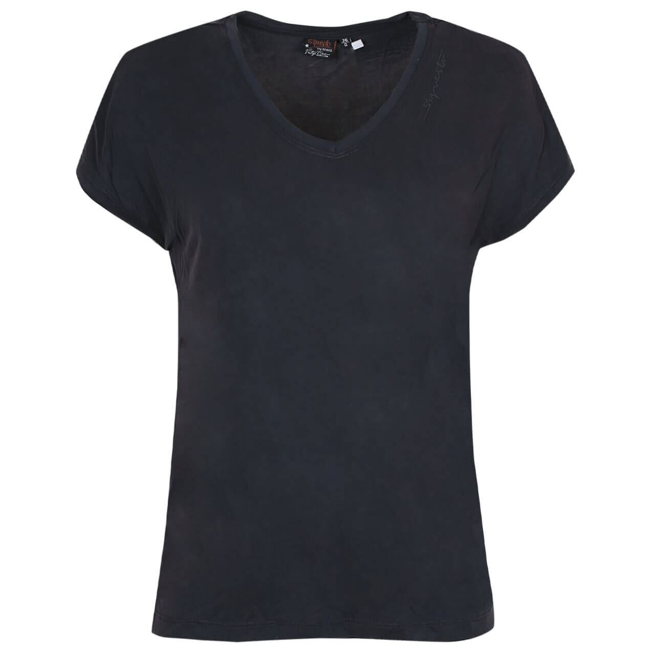 Soquesto Basic T-Shirt für Damen in Dunkelgrau, FarbNr.: 2860