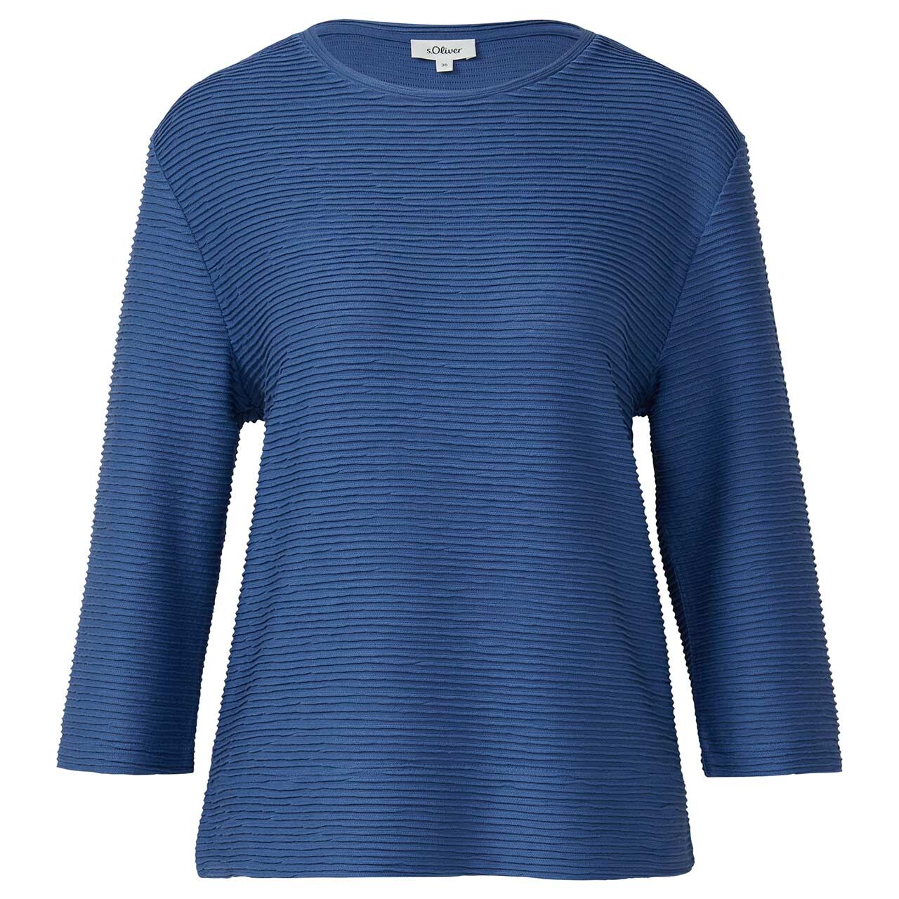 s.Oliver Damen 3/4 Arm Sweatshirt dusty indigo