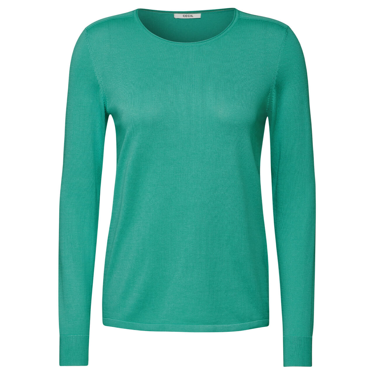 Cecil Damen Pullover Round Neck aventurine green