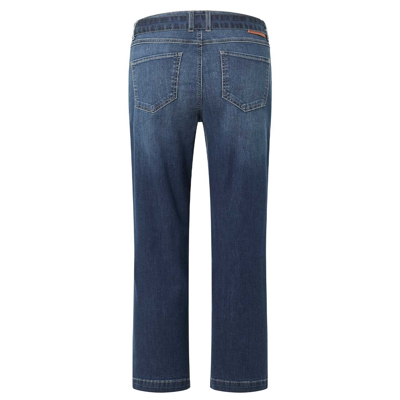 Stretch Damen 7/8 Jeans Linn City von Angels in Blau angewaschen, Rückansicht