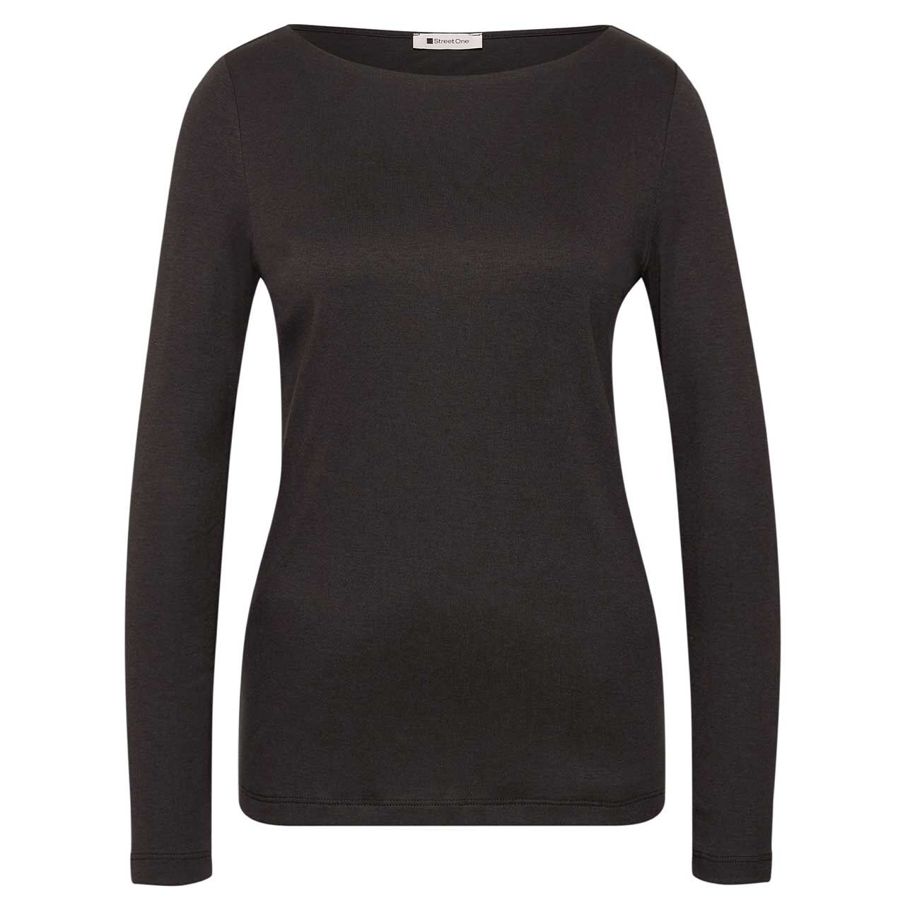 Street One Damen Langarm Shirt Lanea black coffee