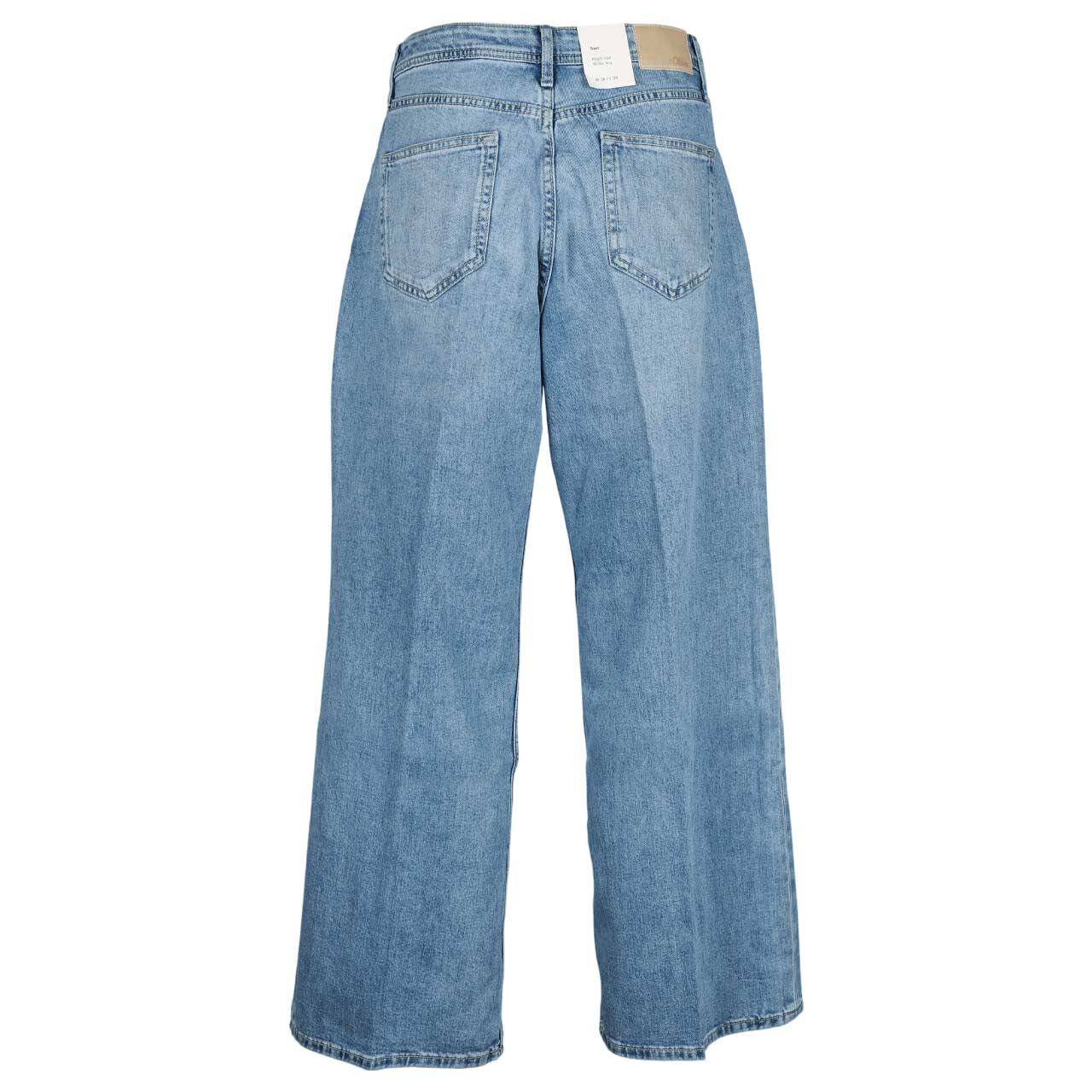 Stretch Damenjeans Suri von s.Oliver in Hellblau angewaschen, Rückansicht