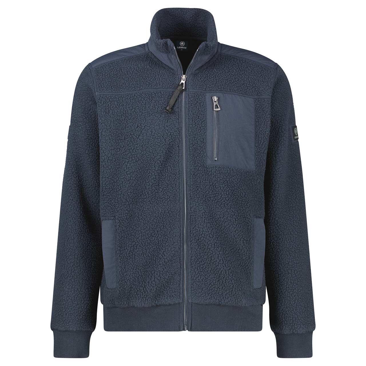 Lerros Herren Teddyjacke classic navy
