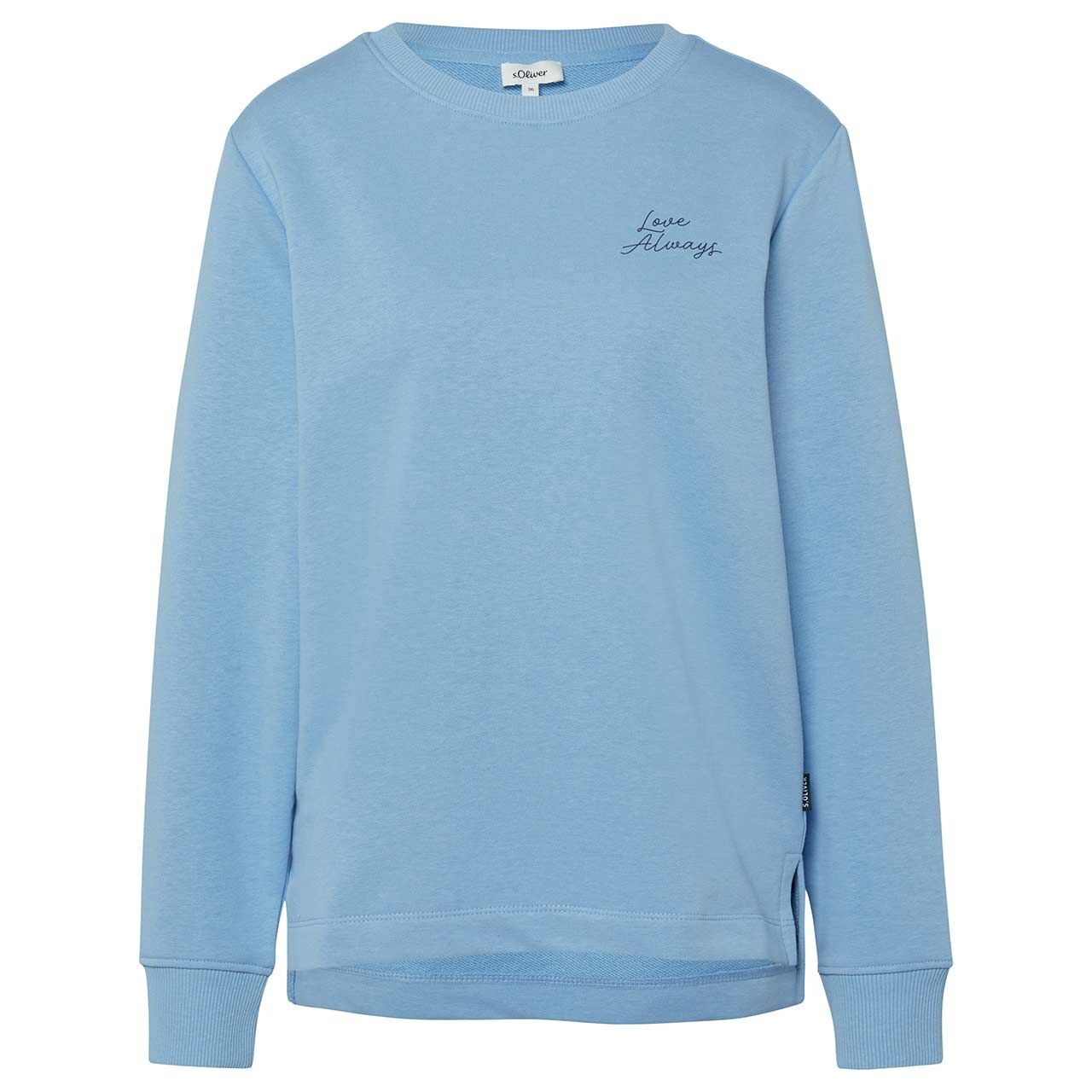 s.Oliver Damen Sweatshirt powder blue placed print