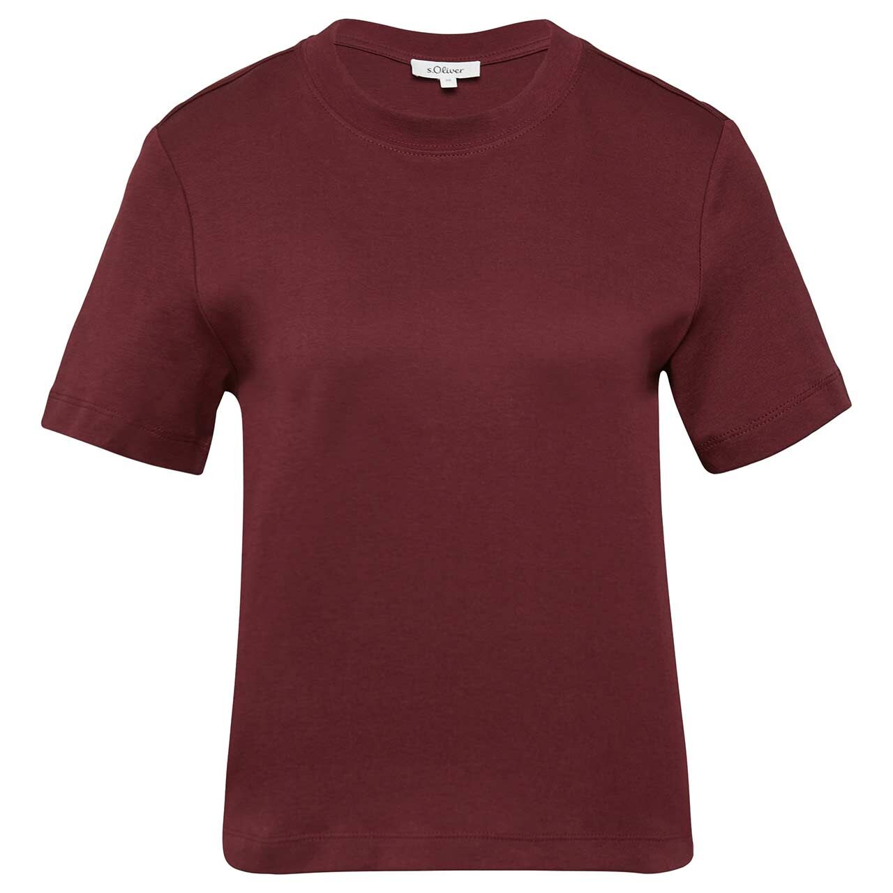 s.Oliver Damen T-Shirt dark merlot