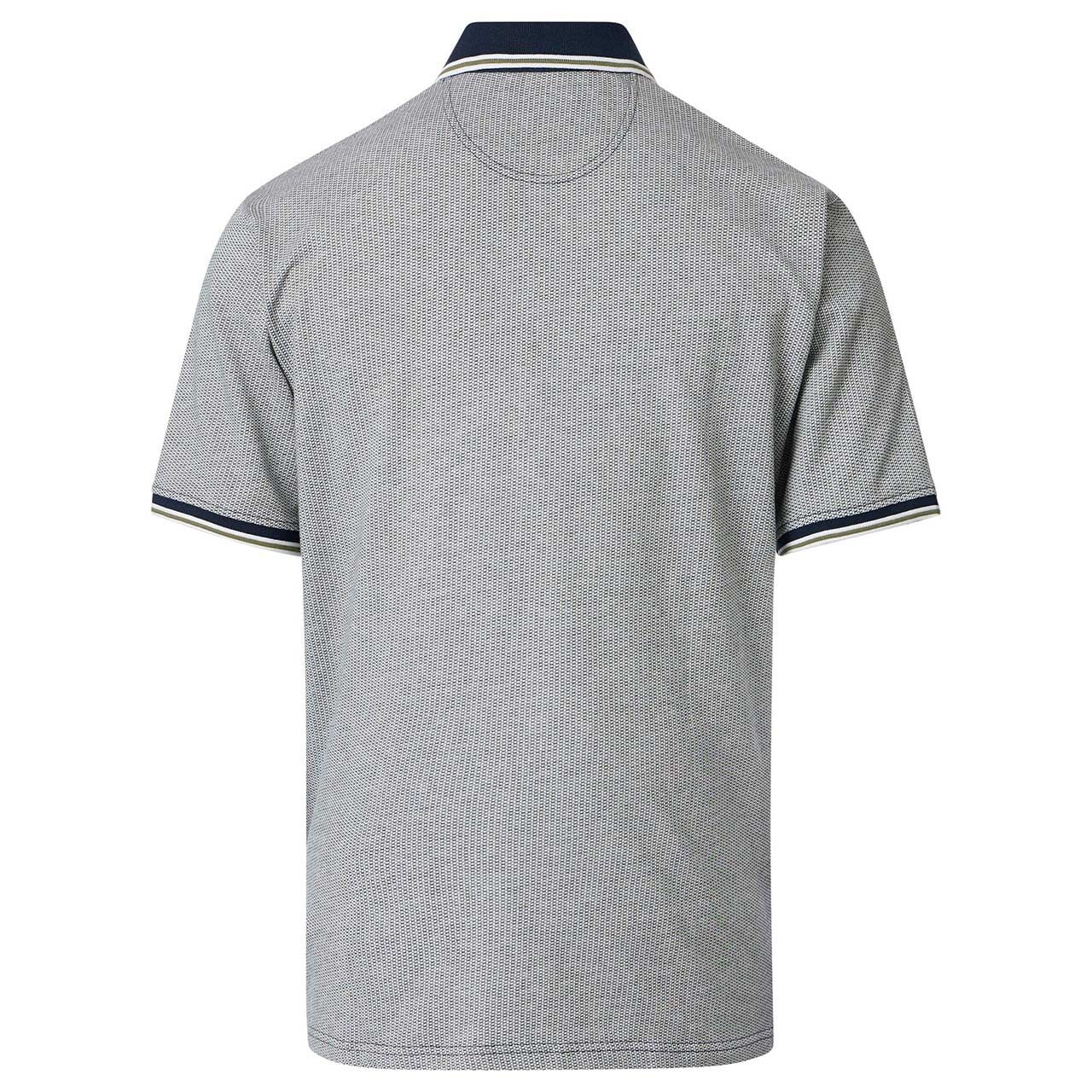Herren Poloshirt von Casa Moda in Grün mit Print, Rückansicht