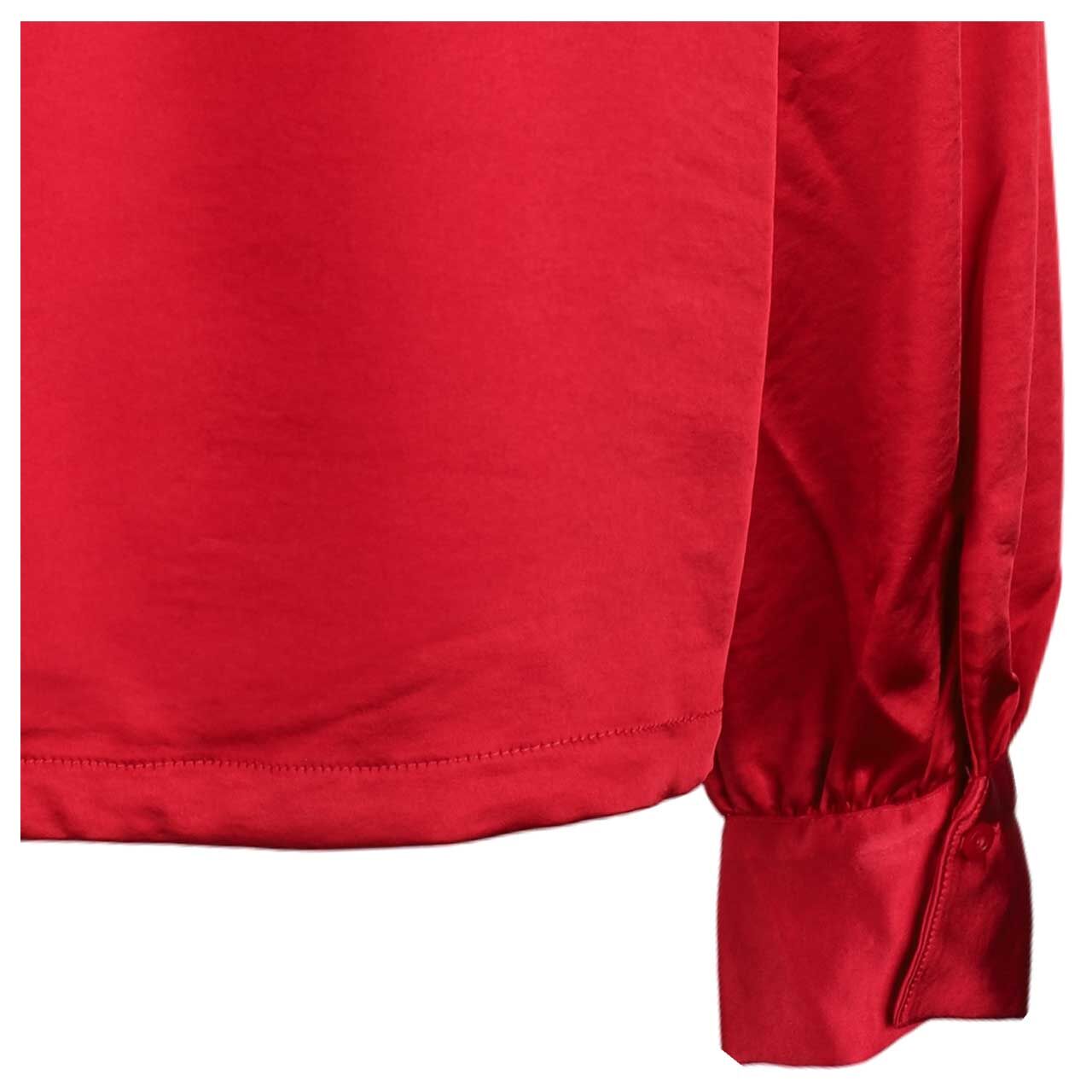 Damen Langarm Bluse von s.Oliver in Rot, Detailansicht Ärmel vorne