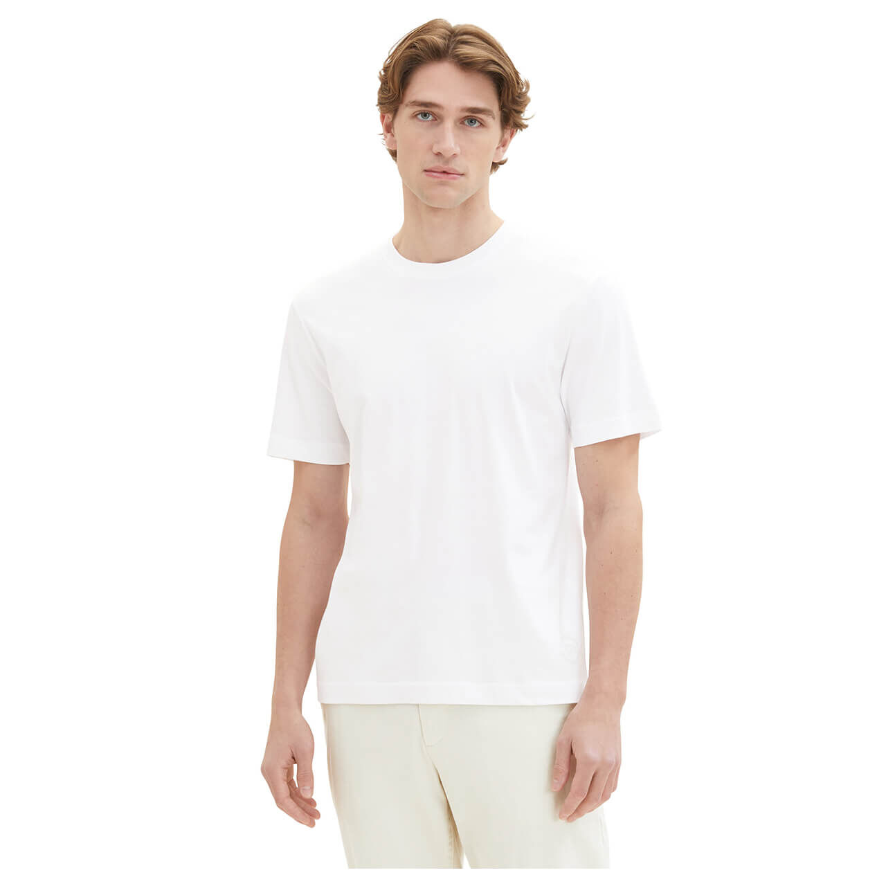 Tom Tailor Herren T-Shirts smart white