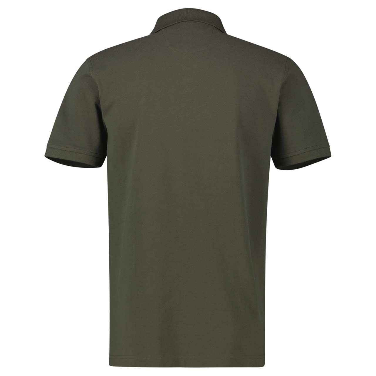 Herren Piqué Poloshirt von Lerros in Dunkelgrün, Rückansicht