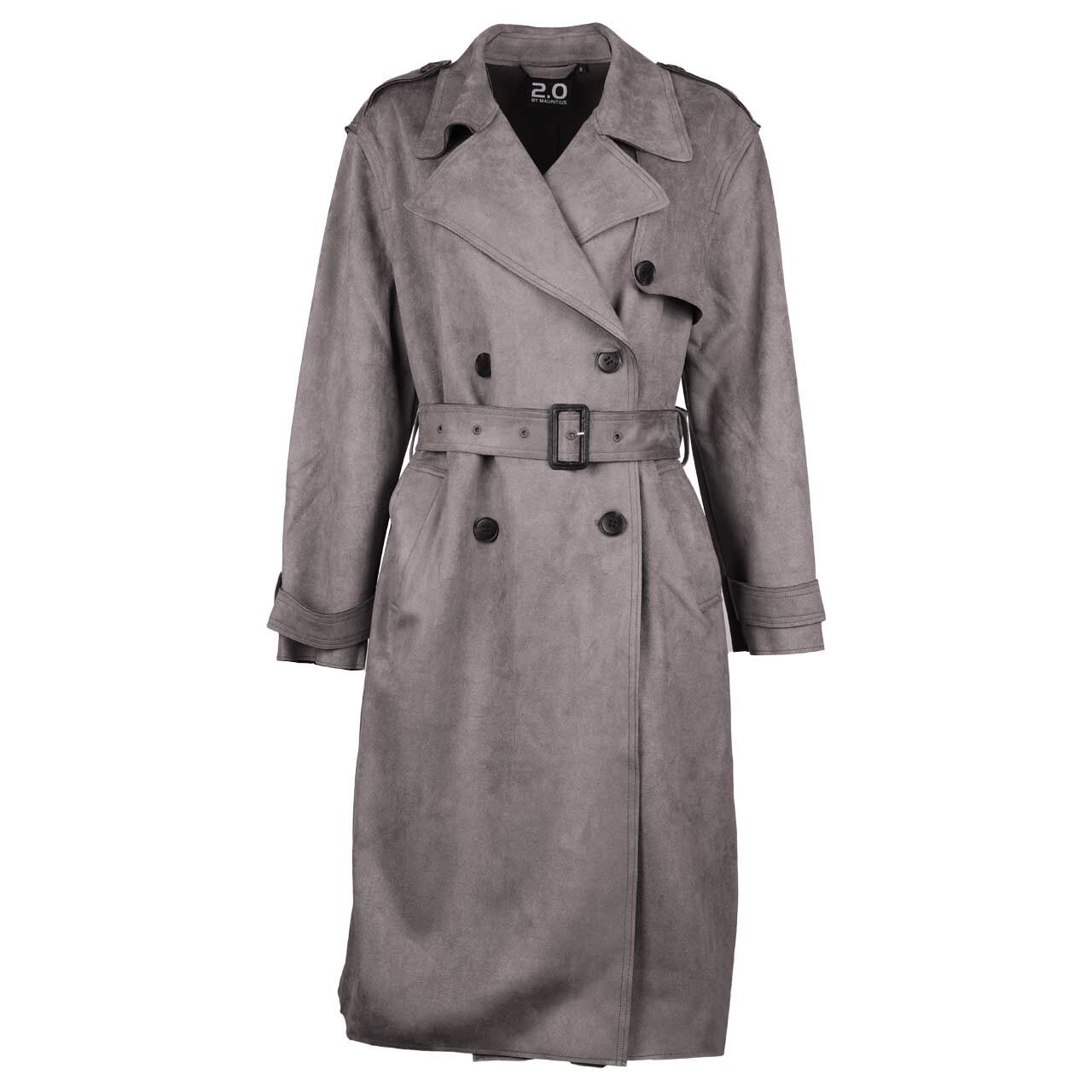 Mauritius Damen Velours Mantel Yunina grey Mauritius Damen Velours Mantel Yunina grey