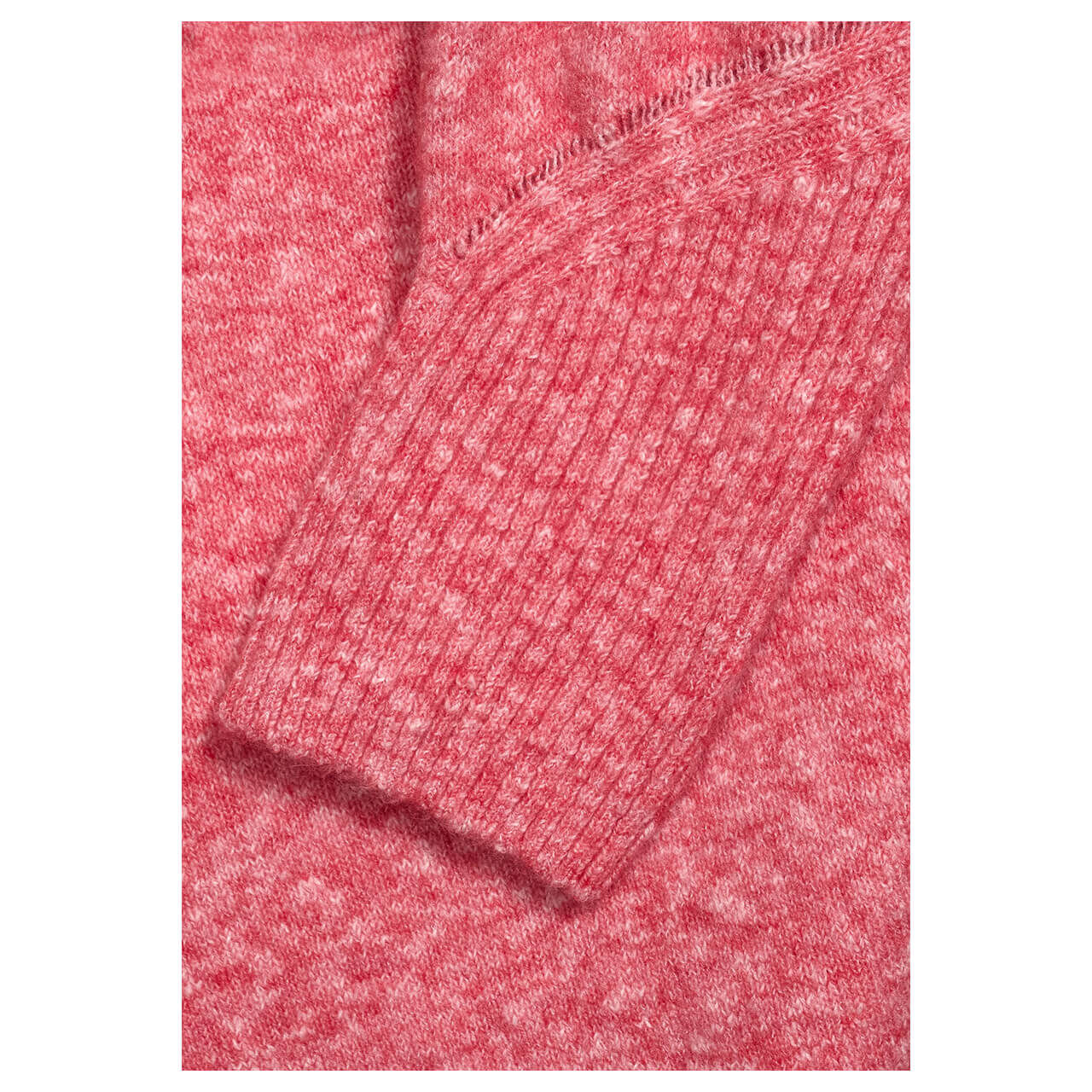 Street One Damen Rollkragen Pullover beloved raspberry melange