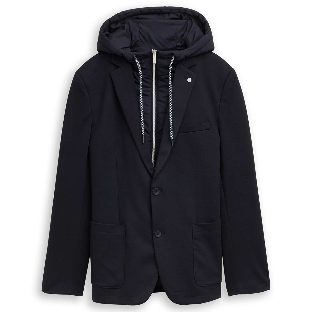 Tom Tailor Herren Sakko Hybrid Blazer sky captain blue