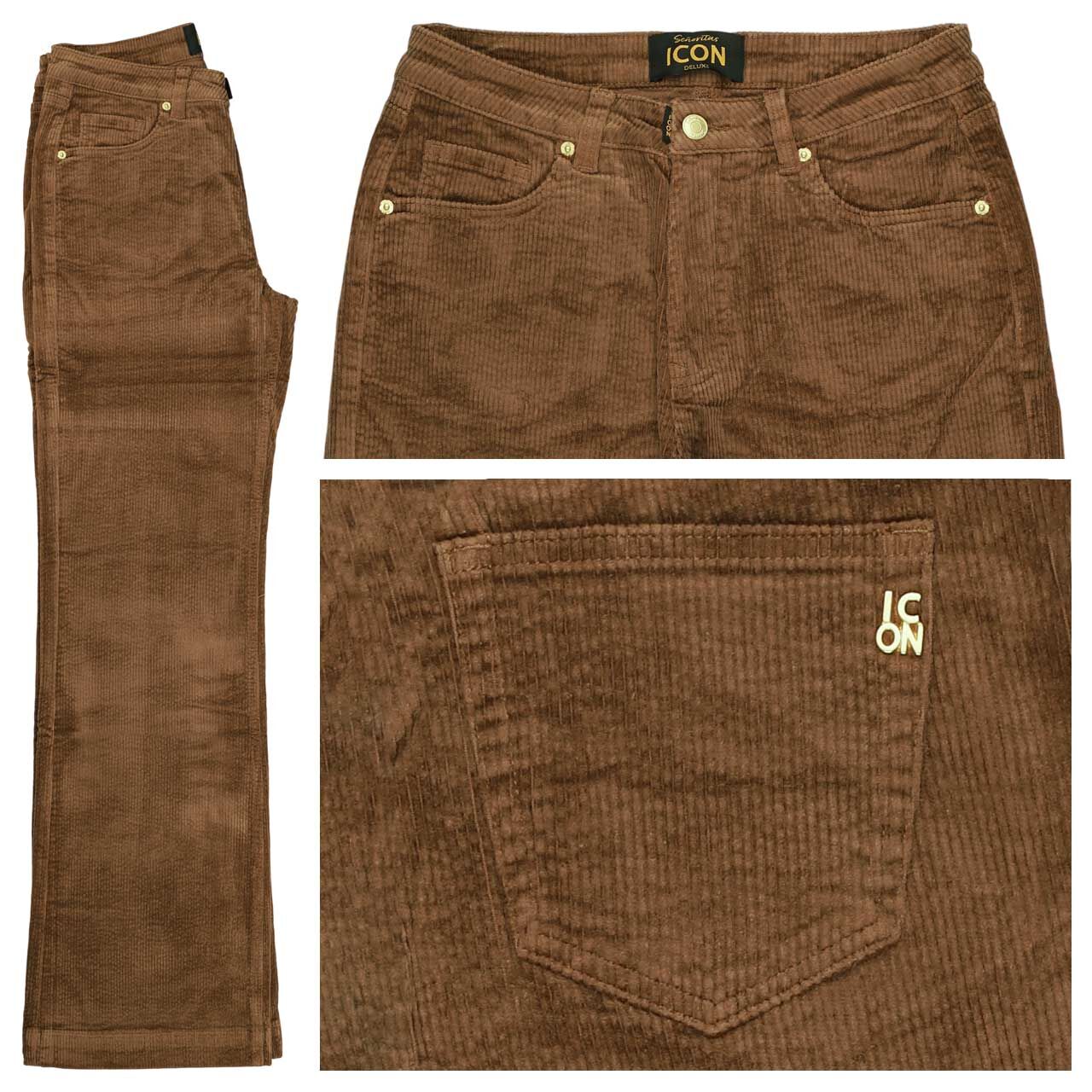 Senoritas ICON Rainbow Cordhose chocolate