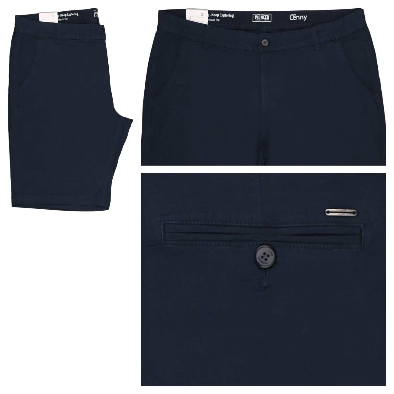 Pioneer Lenny Chino Baumwoll Bermuda night sky