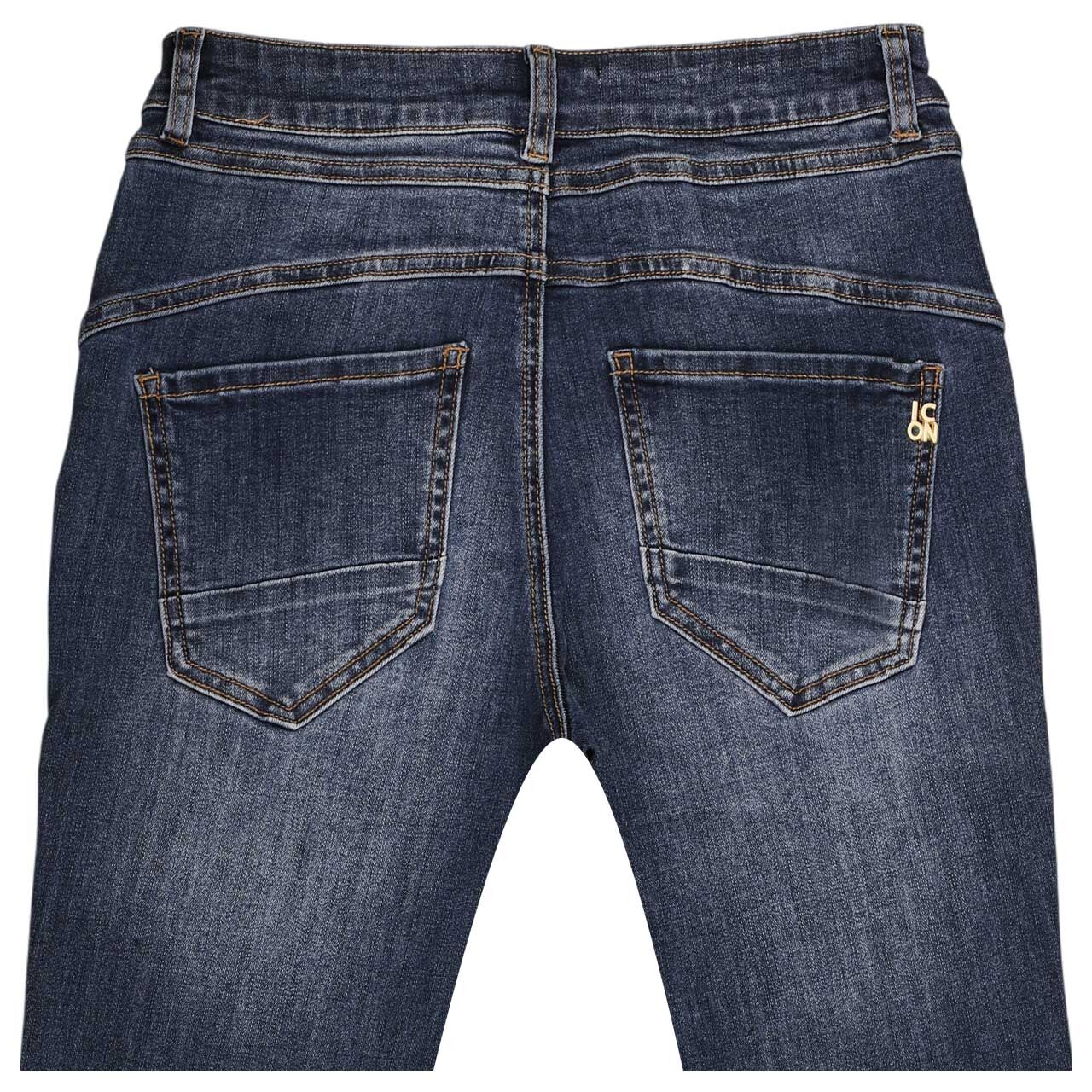 Damenjeans Cosmopolitan von Senoritas ICON in Blau angewaschen, Rückansicht