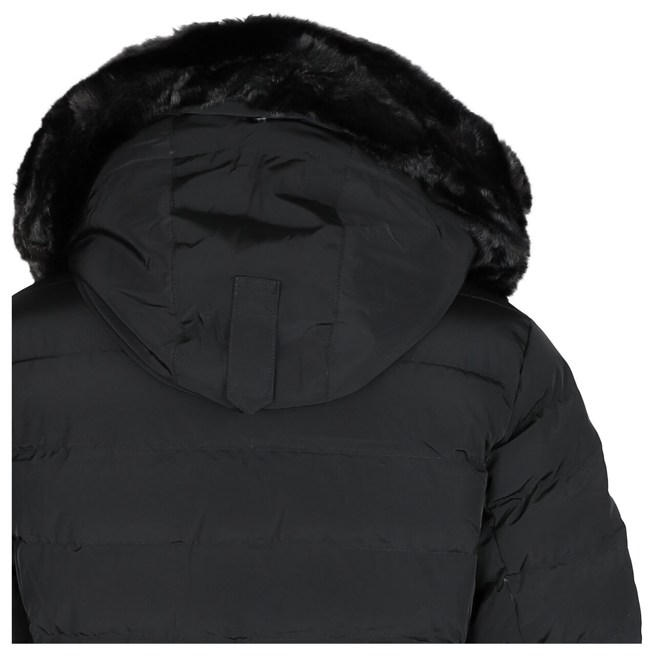 Damen Jacke Santorin Super Long von Wellensteyn in Schwarz, Detail Rückansicht