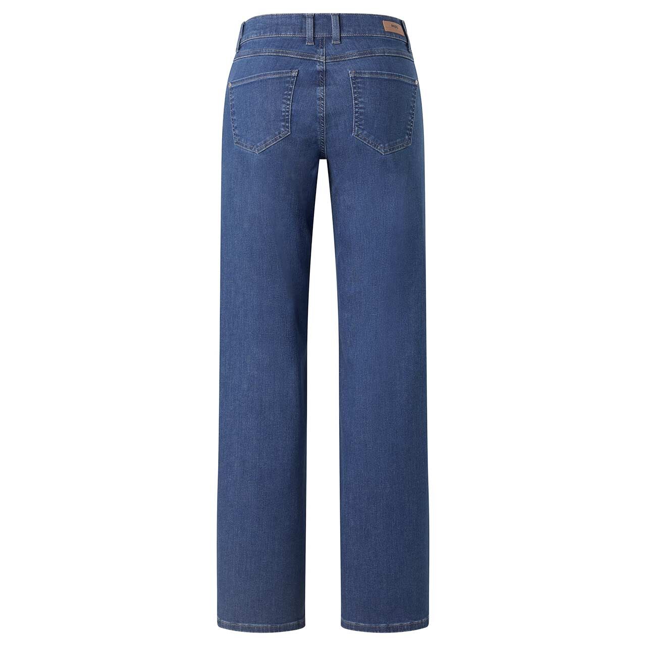 Stretch Damenjeans Liz von Angels in Blau angewaschen, Rückansicht