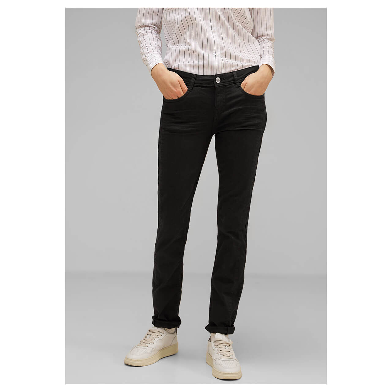 Street One Jane Jeans clean black thermo denim