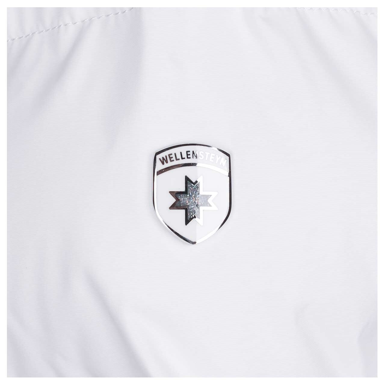 Damen Jacke Belvitini Short von Wellensteyn in Weiß, Detailansicht Logo