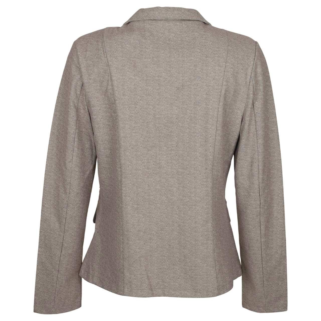Damen Blazer von Senoritas ICON in Beige mit Print, Rückansicht