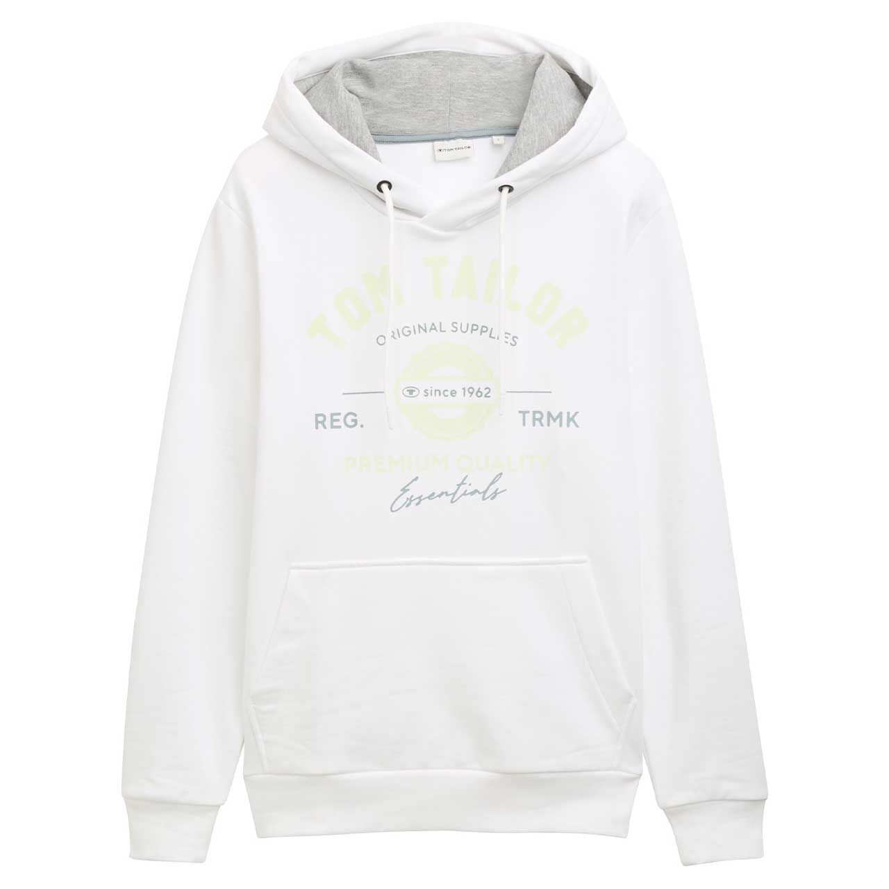 Tom Tailor Herren Hoodie Sweatshirt white Tom Tailor Herren Hoodie Sweatshirt white