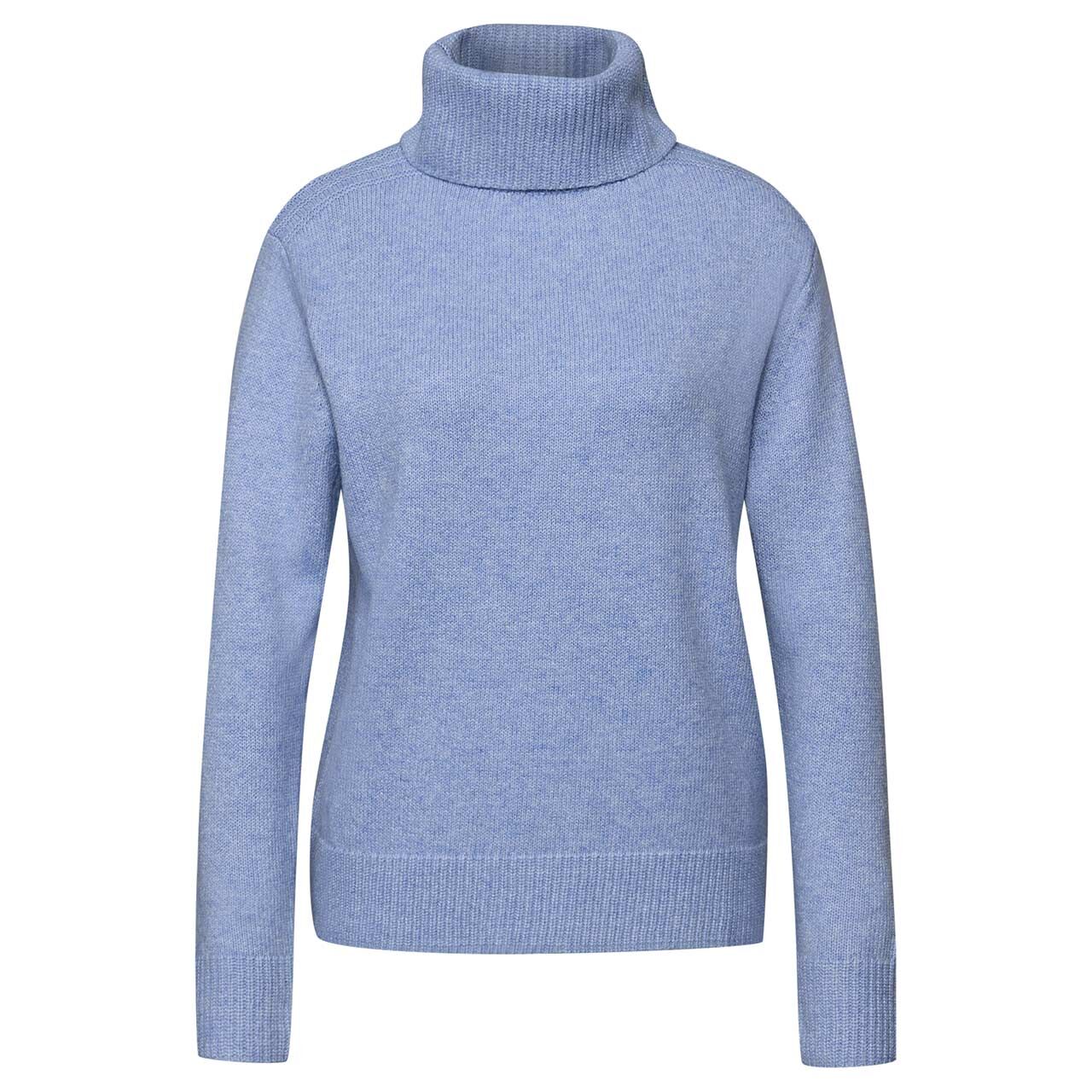 Street One Damen Rollkragen Pullover Cosy Sweater frosted blue melange