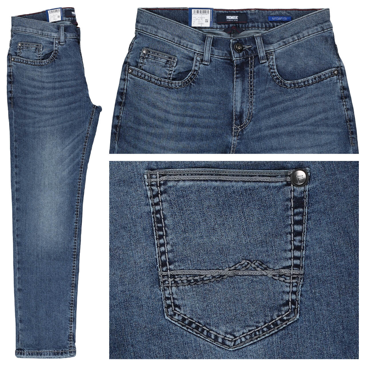 Pioneer Rando Jeans Megaflex blue washed