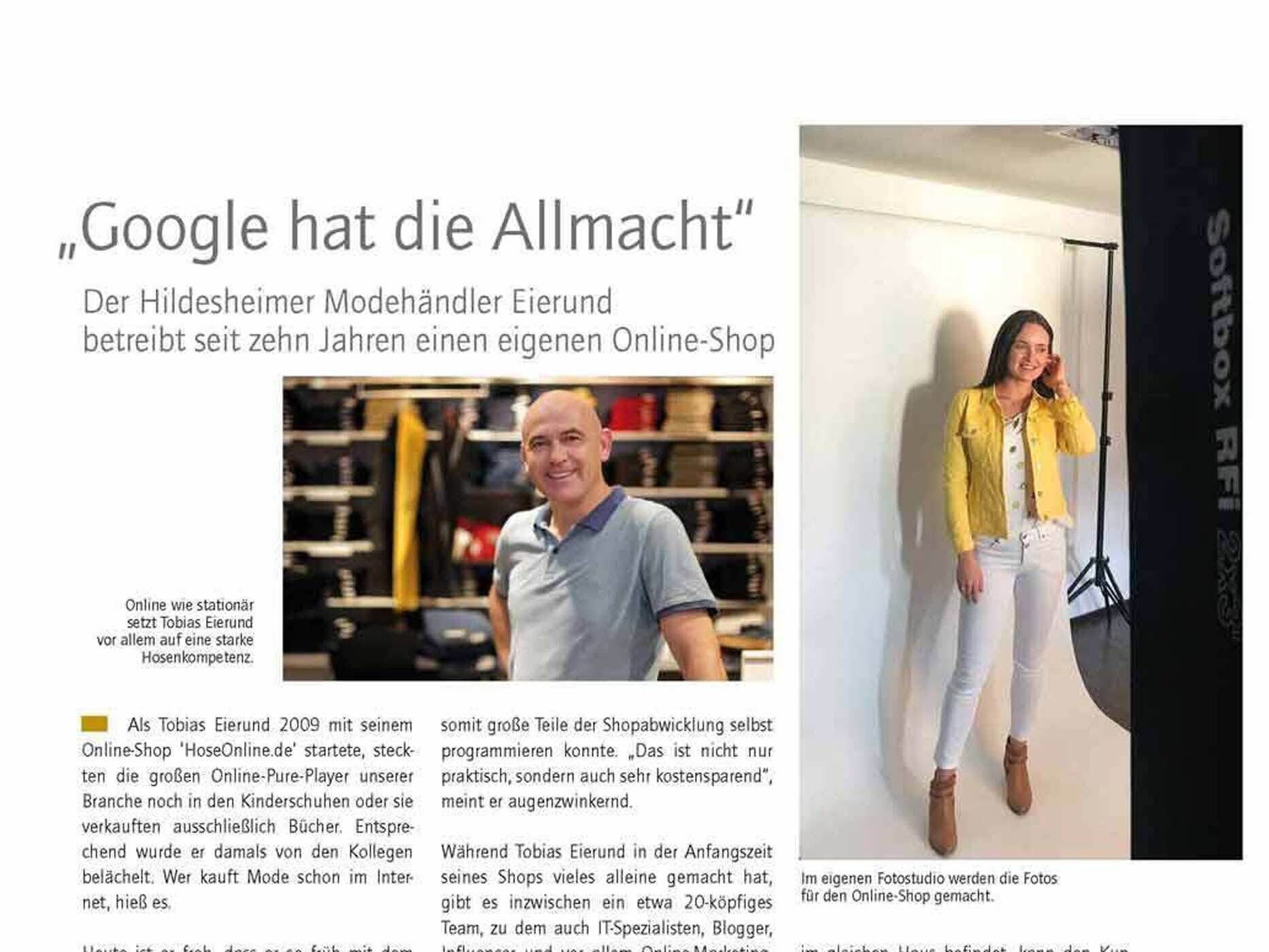 Nahaufnahme des BTE Interviews mit Tobias Eierund.