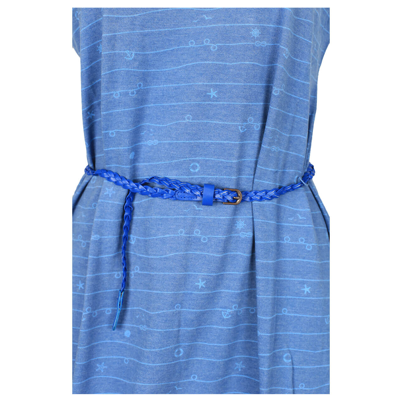 Alife and Kickin Melli Kleid für Damen in Blau mit Print, FarbNr.: 5400