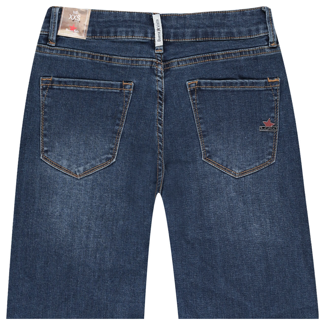 Buena Vista Italy-Short Stretch Denim Jeans mid blue