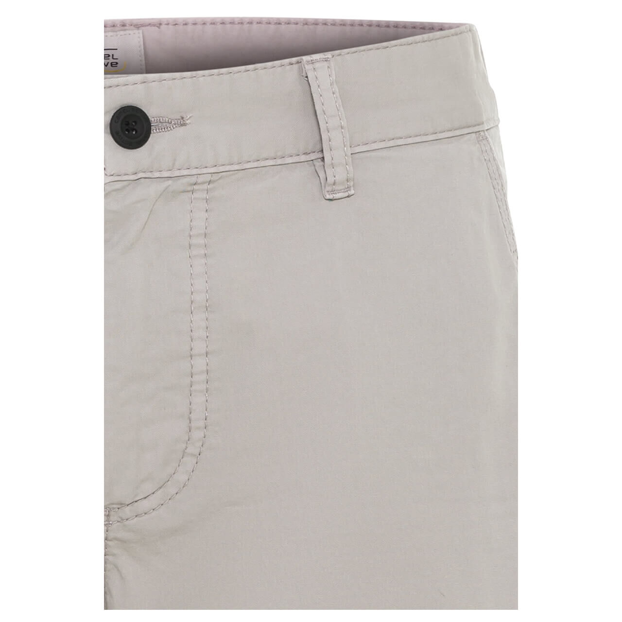 camel-active-jeans-houston-shorts-beige-grau-05-detail-vorn Camel active Houston Cargo Baumwoll Bermuda für Herren in Hellgrau mit Print, FarbNr.: 05