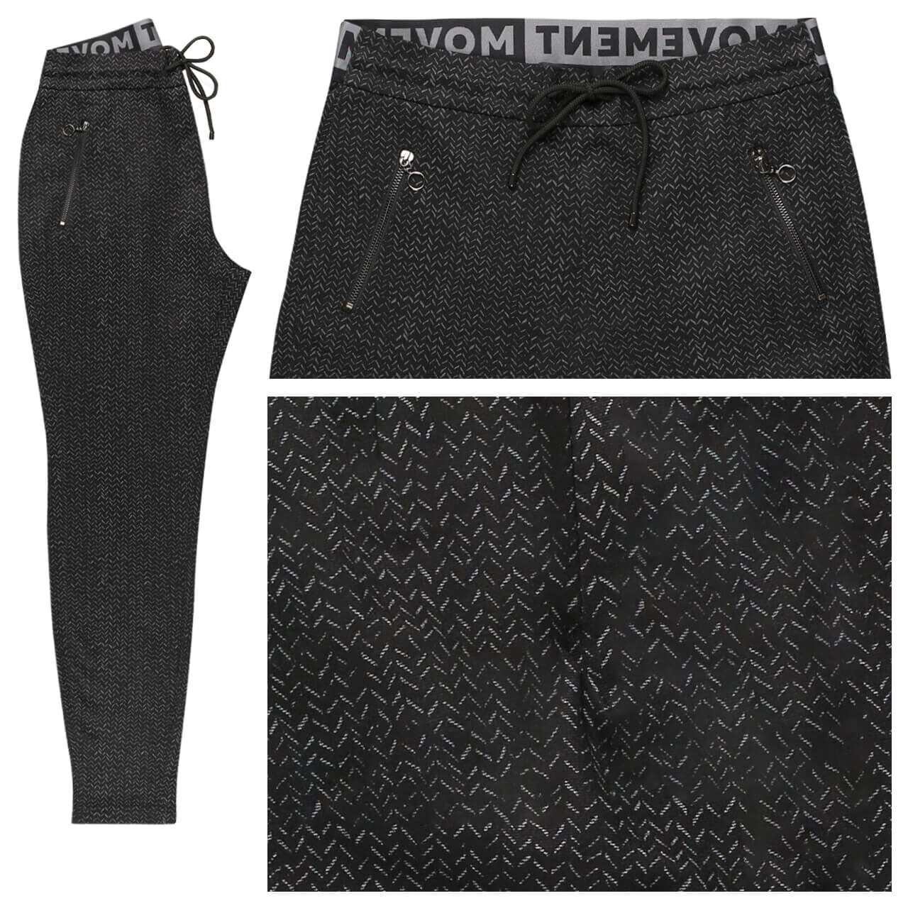 MAC Easy Ankle Hose black fishbone print MAC Easy Ankle Hose black fishbone print