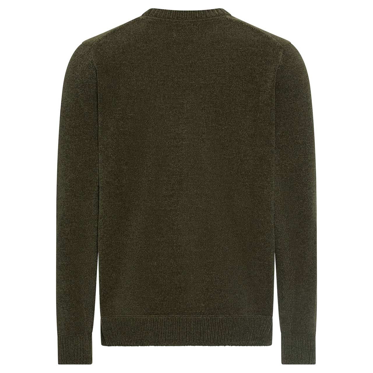 Herren Pullover von Camel active in der Farbe Olivgrün, Rückansicht