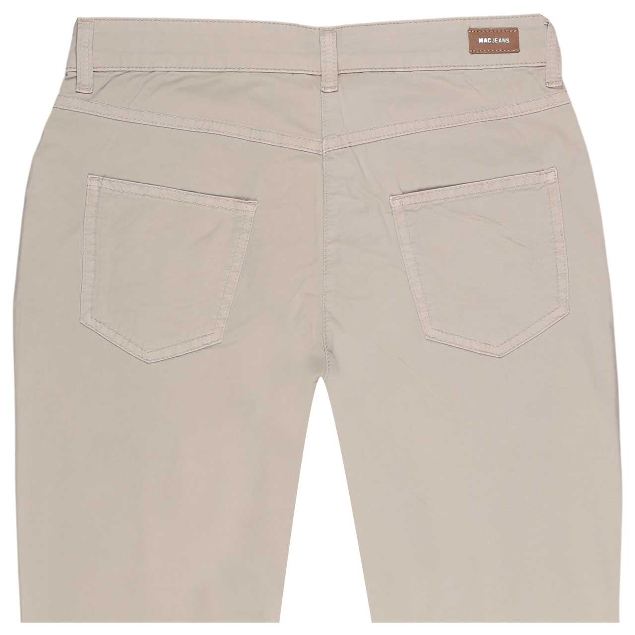 Detailansicht der Rückseite der Damen 7/8 Baumwollhose Melanie von MAC in Beige