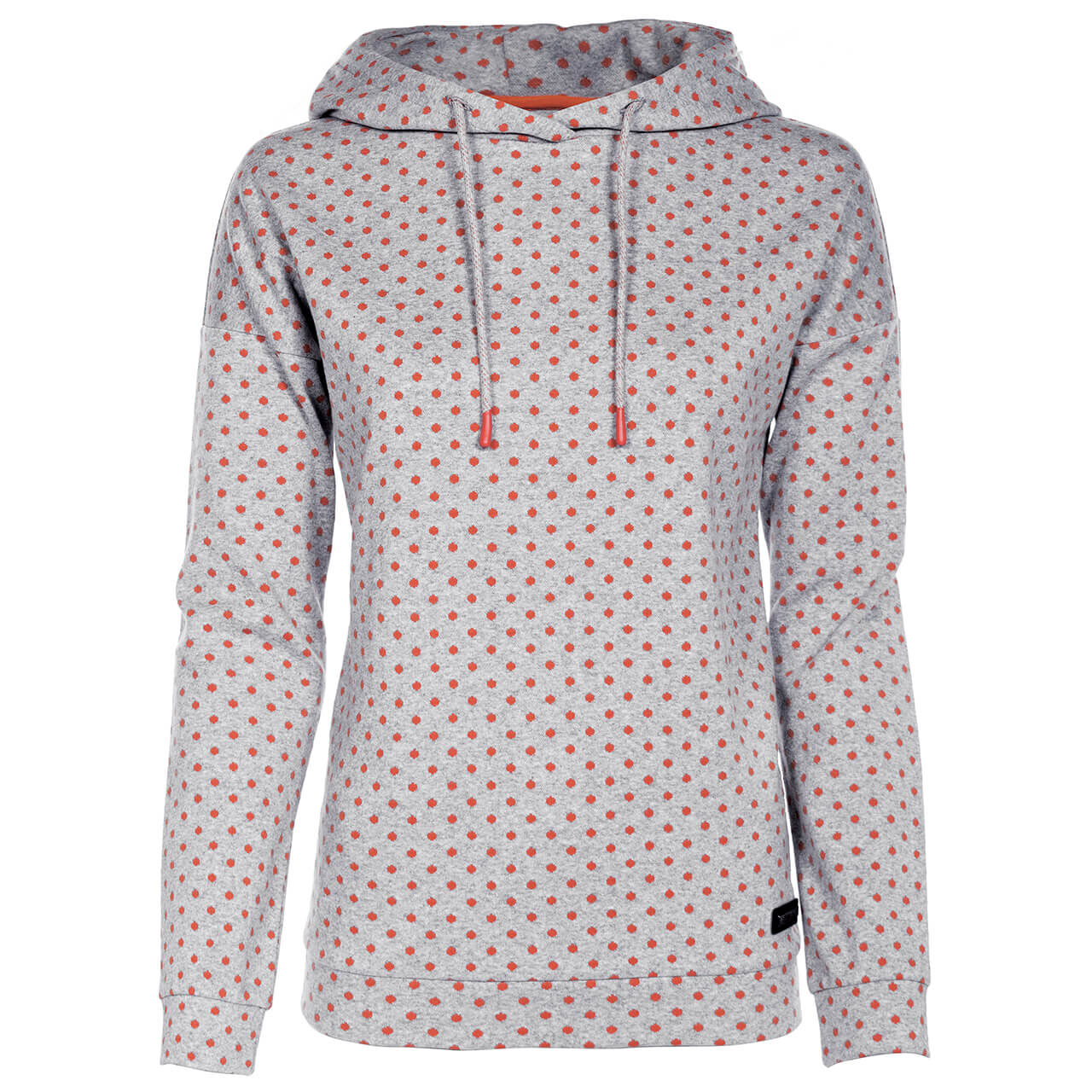 Soquesto Hoodie Sweatshirt für Damen in Grau gepunktet, FarbNr.: 9510