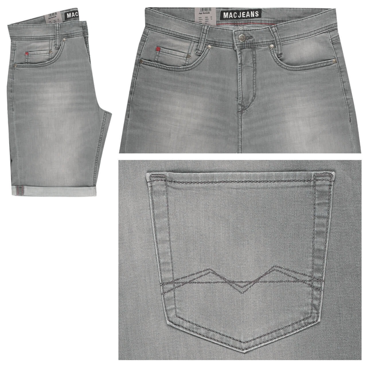 MAC Jogn Jeans Bermuda authentic light grey
