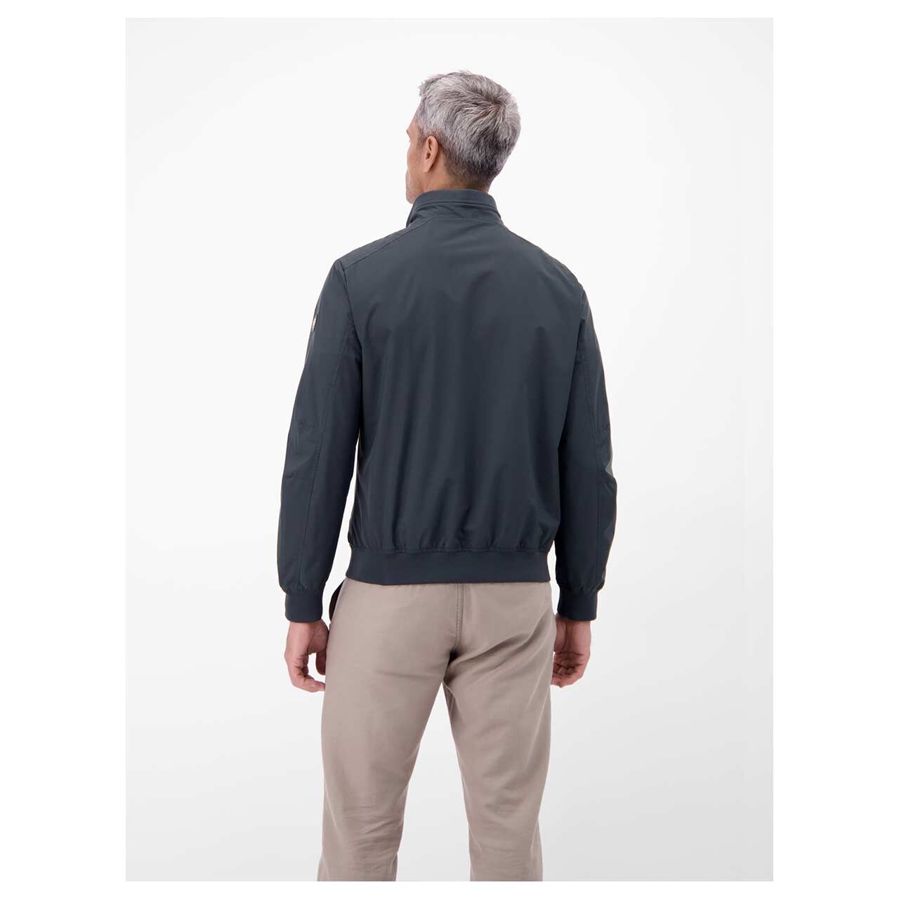 Herren Jacke Blouson von Lerros in Dunkelblau, Rückansicht am Model