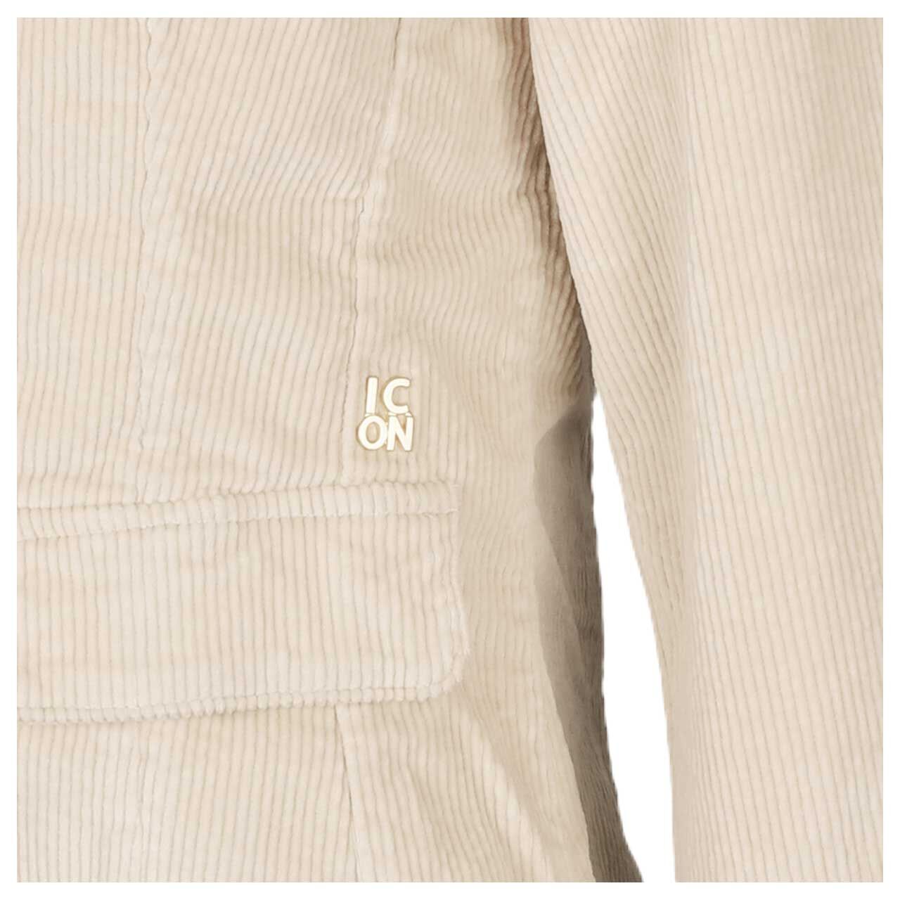 Damen Cord Blazer von Senoritas ICON in Hellbeige, Detailansicht vorne