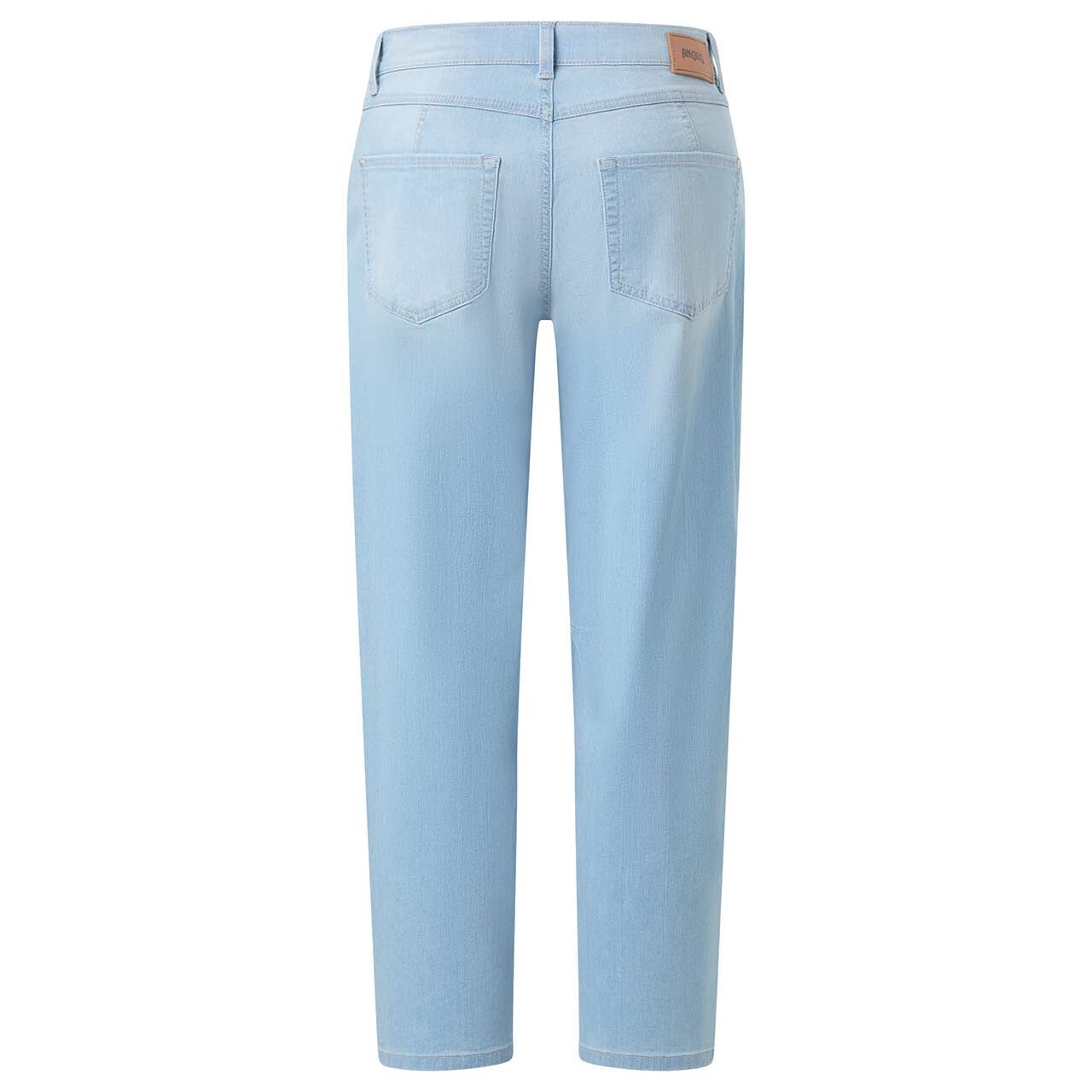 Damen Ankle Jeans Evy Barrel von Angels in Hellblau angewaschen, Rückansicht